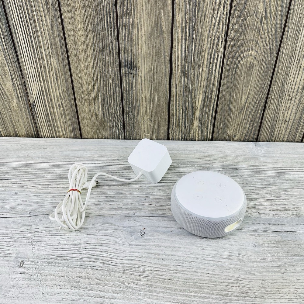 Amazon Echo Dot 3rd Gen D9N29T Smart Speaker White Gray With Power Cord TESTED